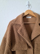 Carly Jean Brown Teddy Jacket (L)