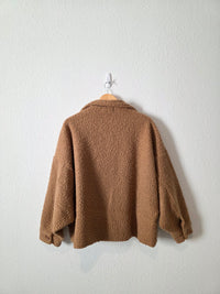 Carly Jean Brown Teddy Jacket (L)