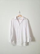 Zara Oversized Linen Button Up (XS)