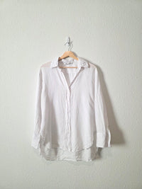 Zara Oversized Linen Button Up (XS)
