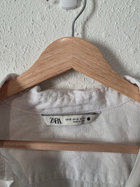 Zara Oversized Linen Button Up (XS)