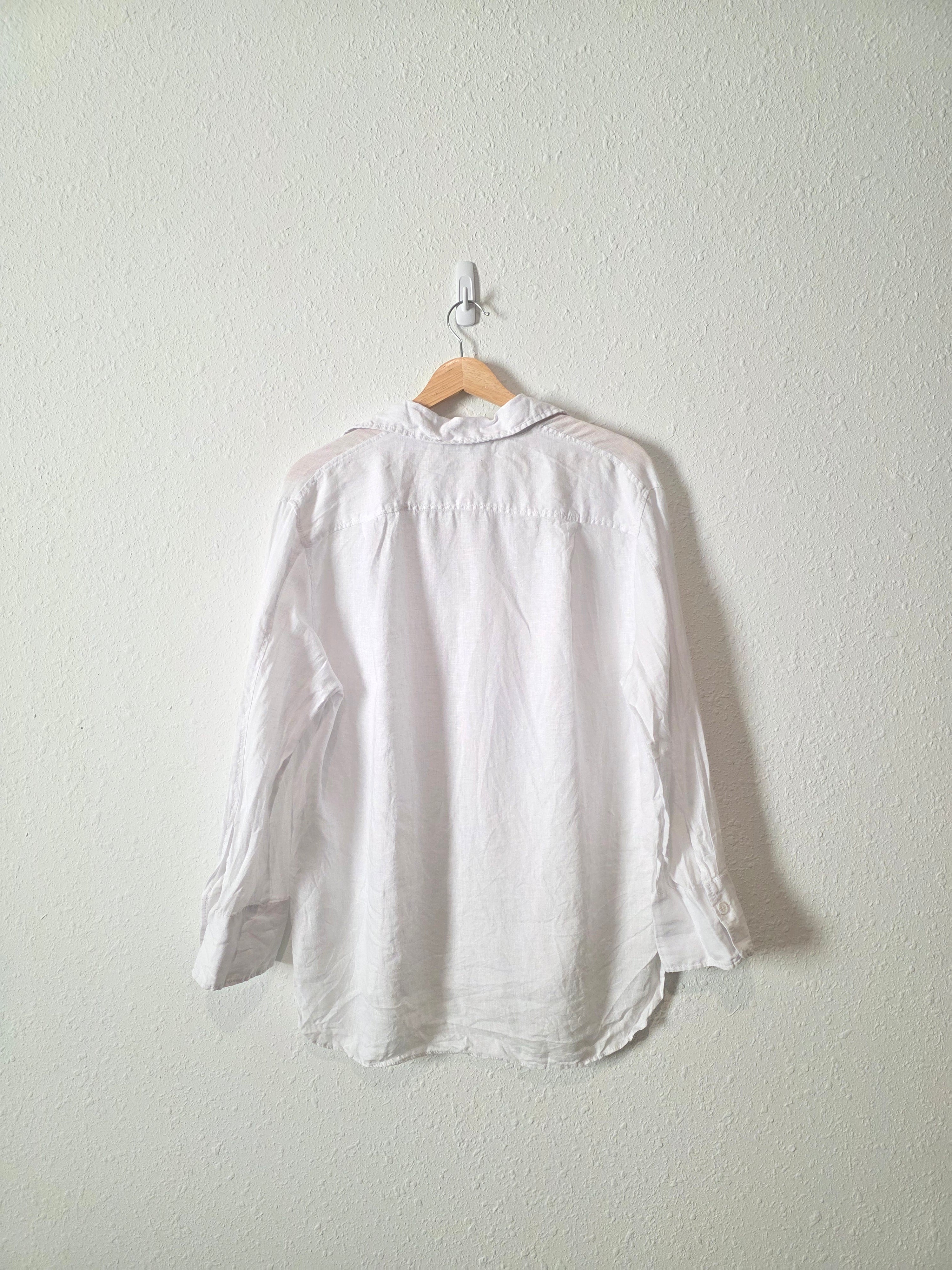 Zara Oversized Linen Button Up (XS)