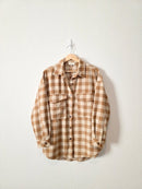 Brown Checkered Shirt Jacket (M/L)
