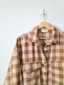 Brown Checkered Shirt Jacket (M/L)