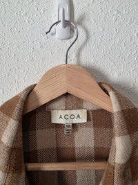 Brown Checkered Shirt Jacket (M/L)