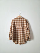 Brown Checkered Shirt Jacket (M/L)