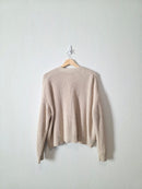Quince Cotton Fisherman Cardigan (L)