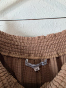 Brown Cotton Gauze Maxi Skirt (3X)