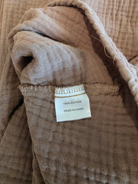 Brown Cotton Gauze Maxi Skirt (3X)