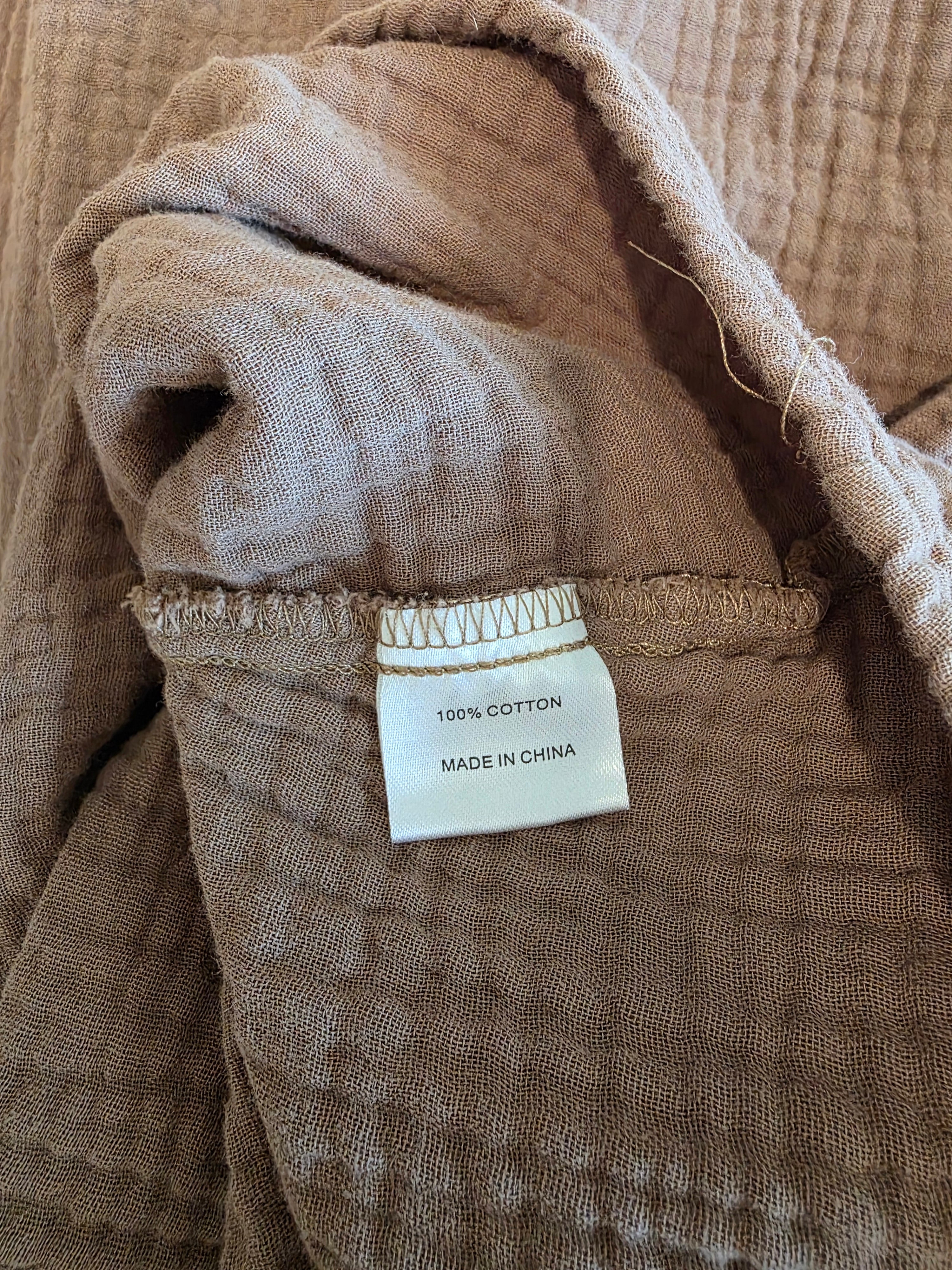 Brown Cotton Gauze Maxi Skirt (3X)