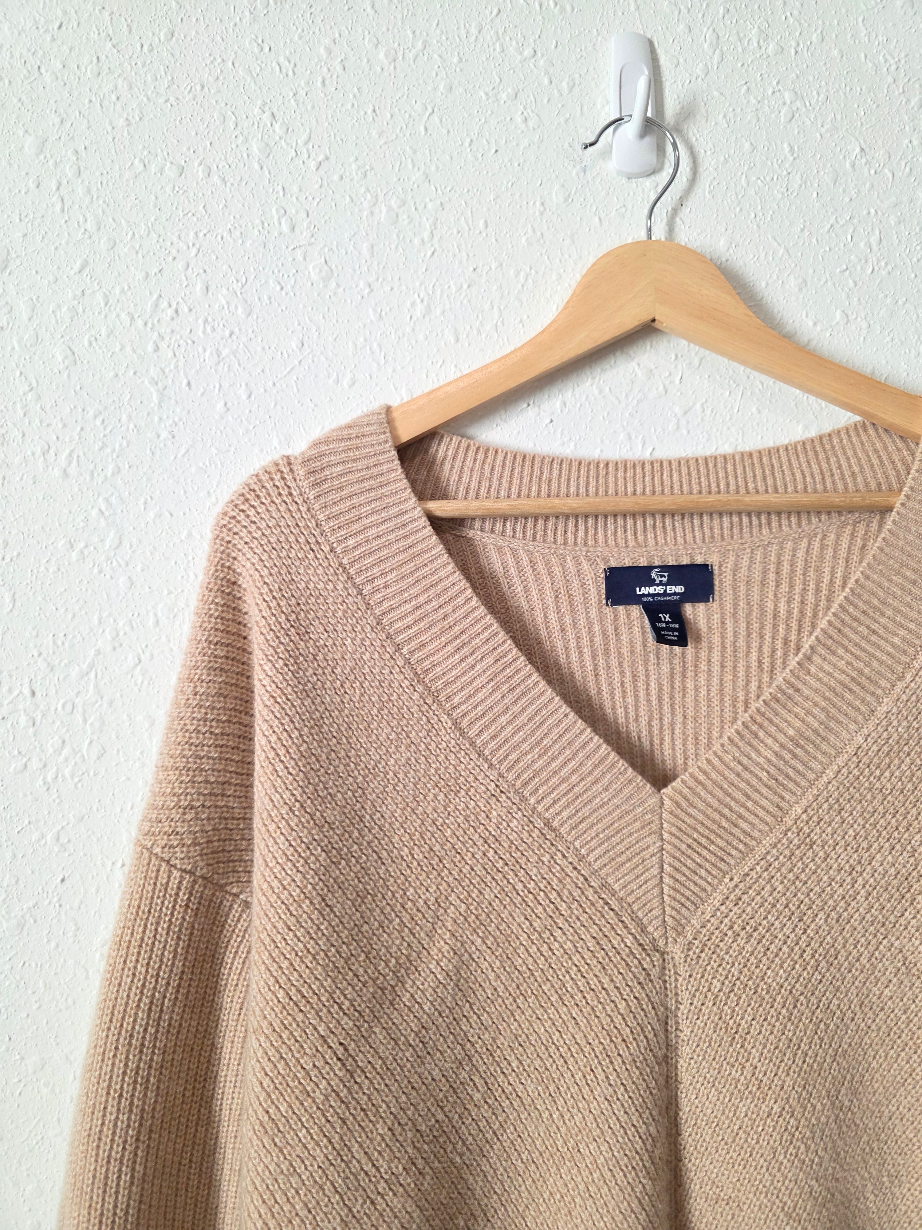 Lands End Cashmere Sweater (1X)