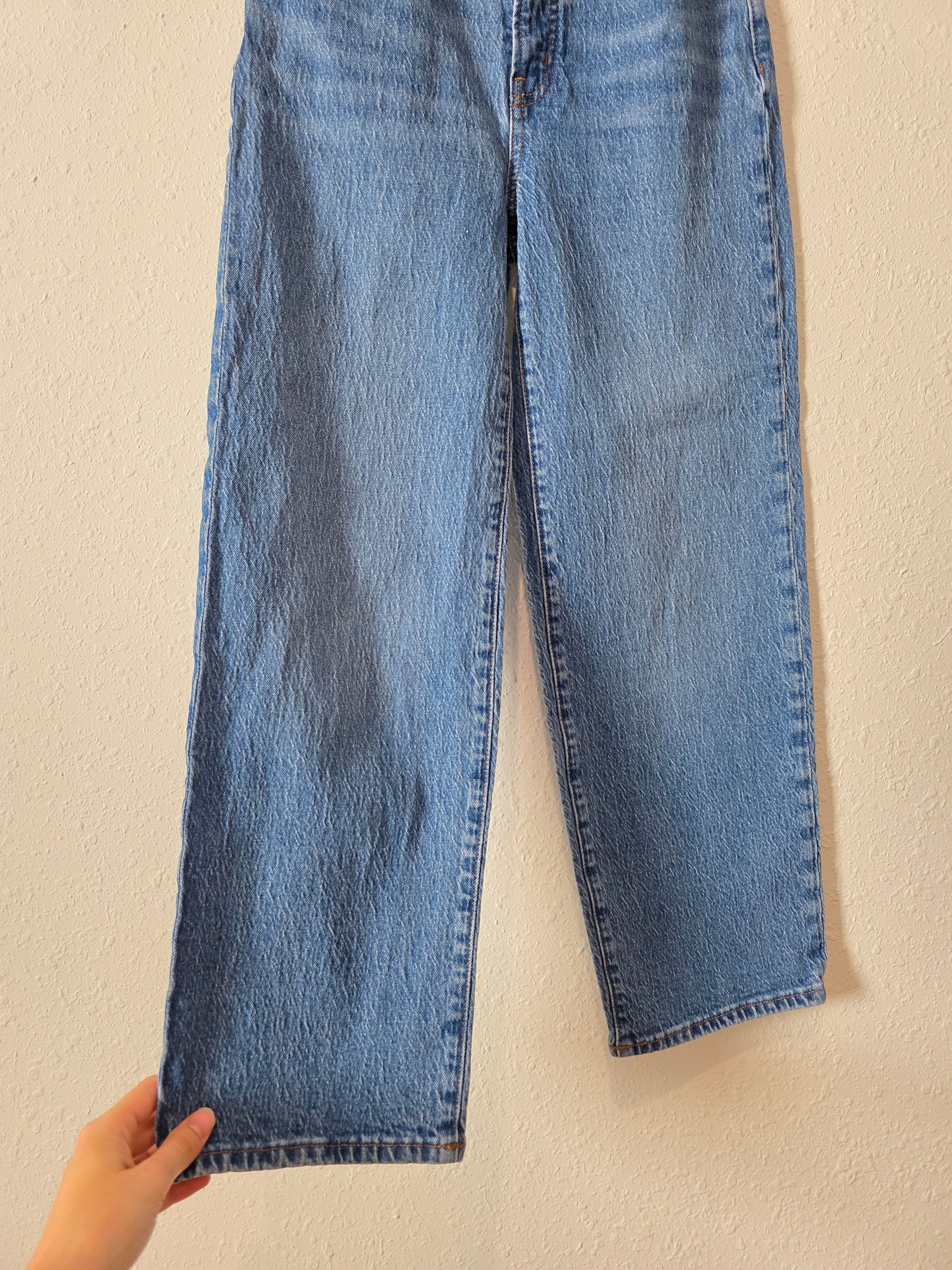 Madewell Wide Leg Crop Jeans (24)