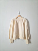 Cream Puff Sleeve Sweater (L)