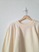 Cream Puff Sleeve Sweater (L)