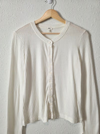 Aerie White Ribbed Tee (M)