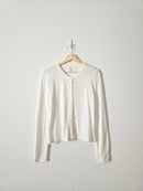 Aerie White Ribbed Tee (M)