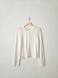 Aerie White Ribbed Tee (M)