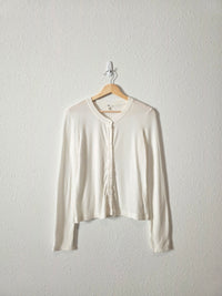 Aerie White Ribbed Tee (M)