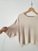 NEW Textured Knit Sweater Tee (XXL)