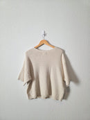 NEW Textured Knit Sweater Tee (XXL)
