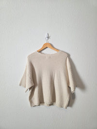 NEW Textured Knit Sweater Tee (XXL)