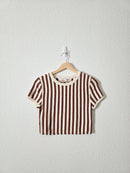 NEW Free People Striped Knit Tee (S)