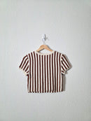 NEW Free People Striped Knit Tee (S)