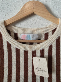 NEW Free People Striped Knit Tee (S)