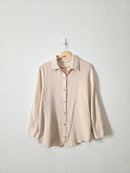 Cotton Gauze Oversized Button Up (M)