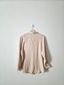 Cotton Gauze Oversized Button Up (M)