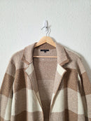 Love Tree Checkered Open Sweater (L)