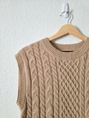 Cable Knit Sweater Vest (M)