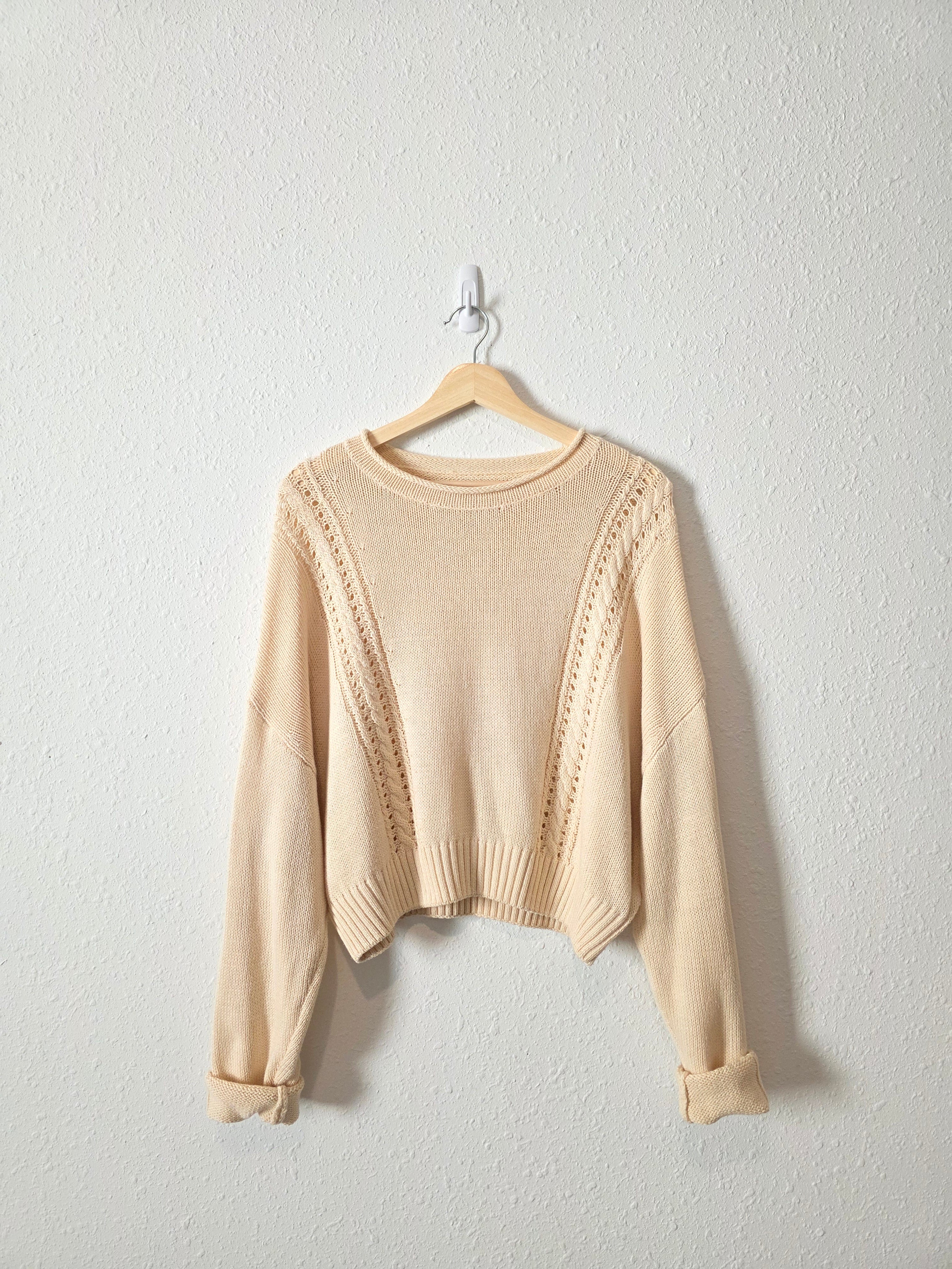 Billabong Cream Knit Sweater (L)