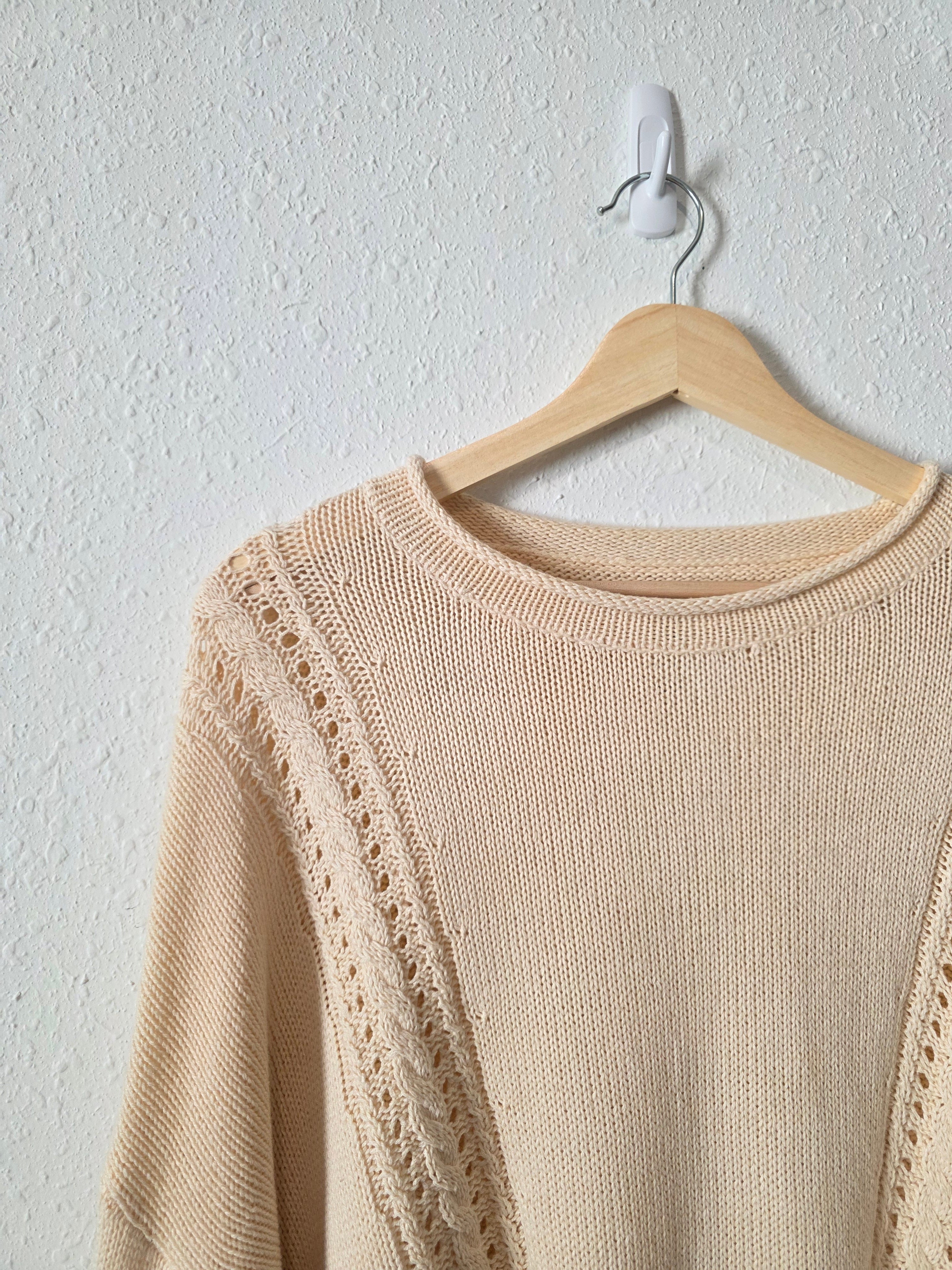 Billabong Cream Knit Sweater (L)