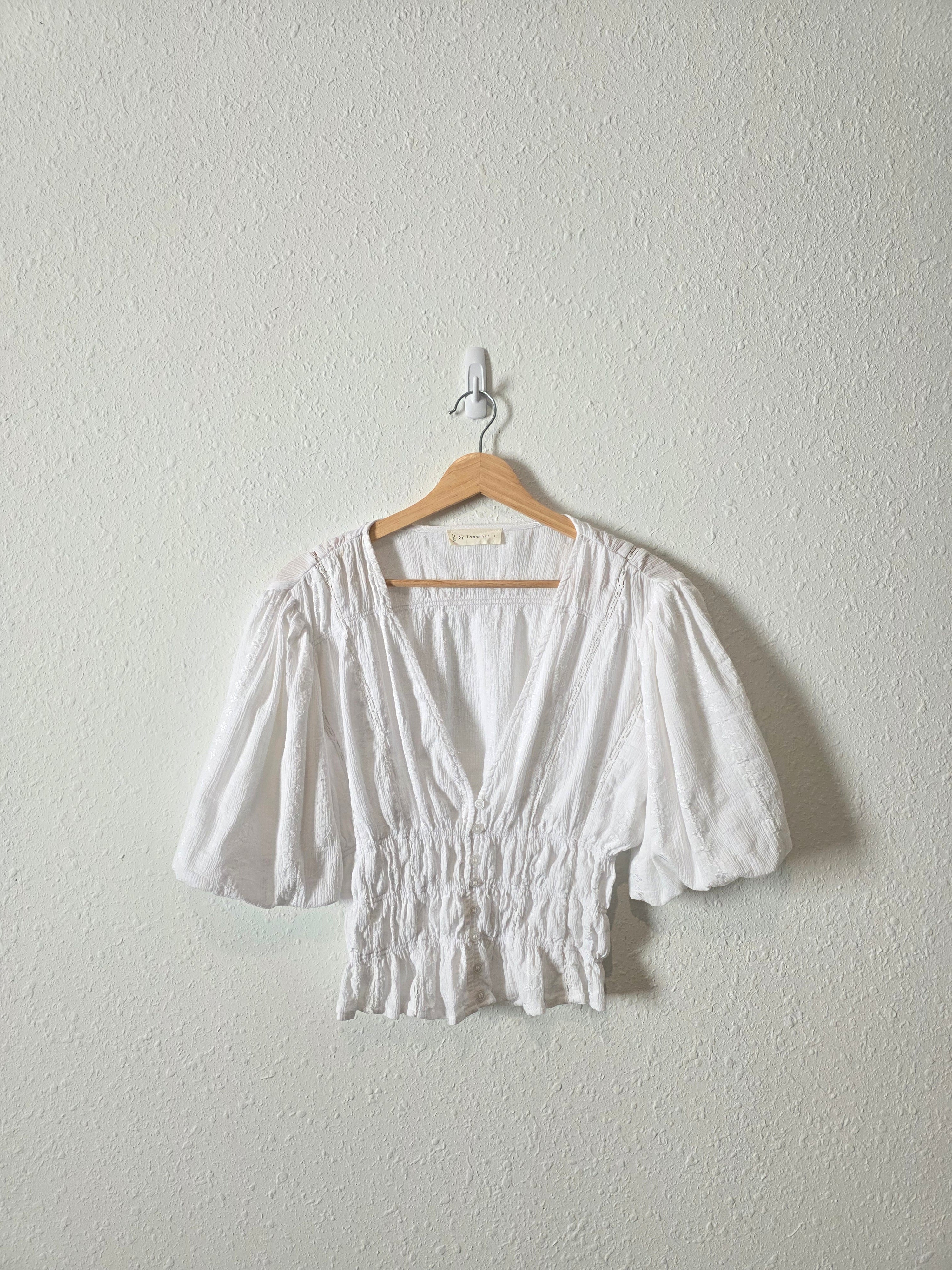 By Together Puff Sleeve Blouse (L)