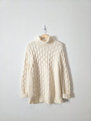 Cable Knit Turtleneck Sweater (L)