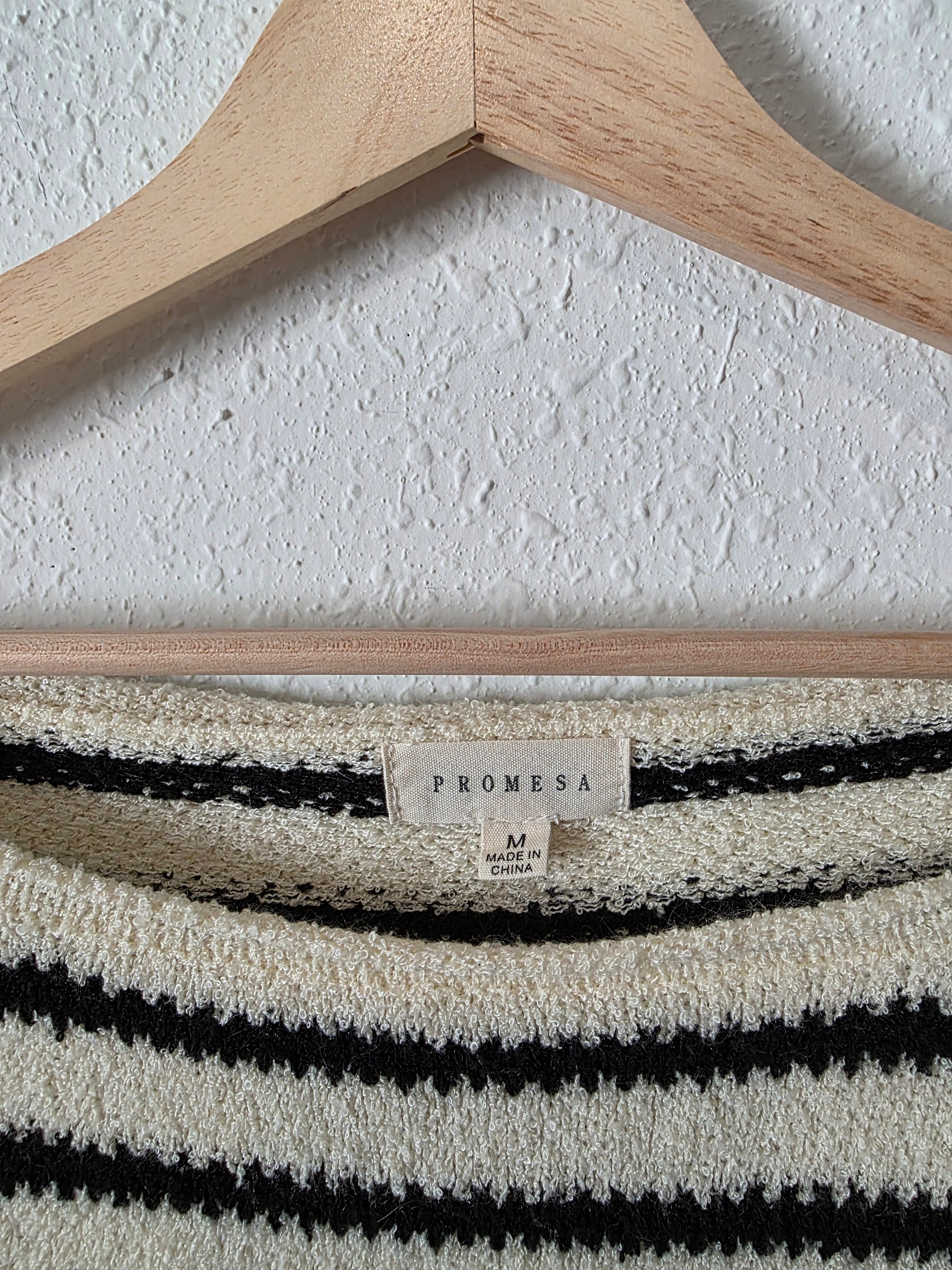 Promesa Oversized Striped Sweater (M)