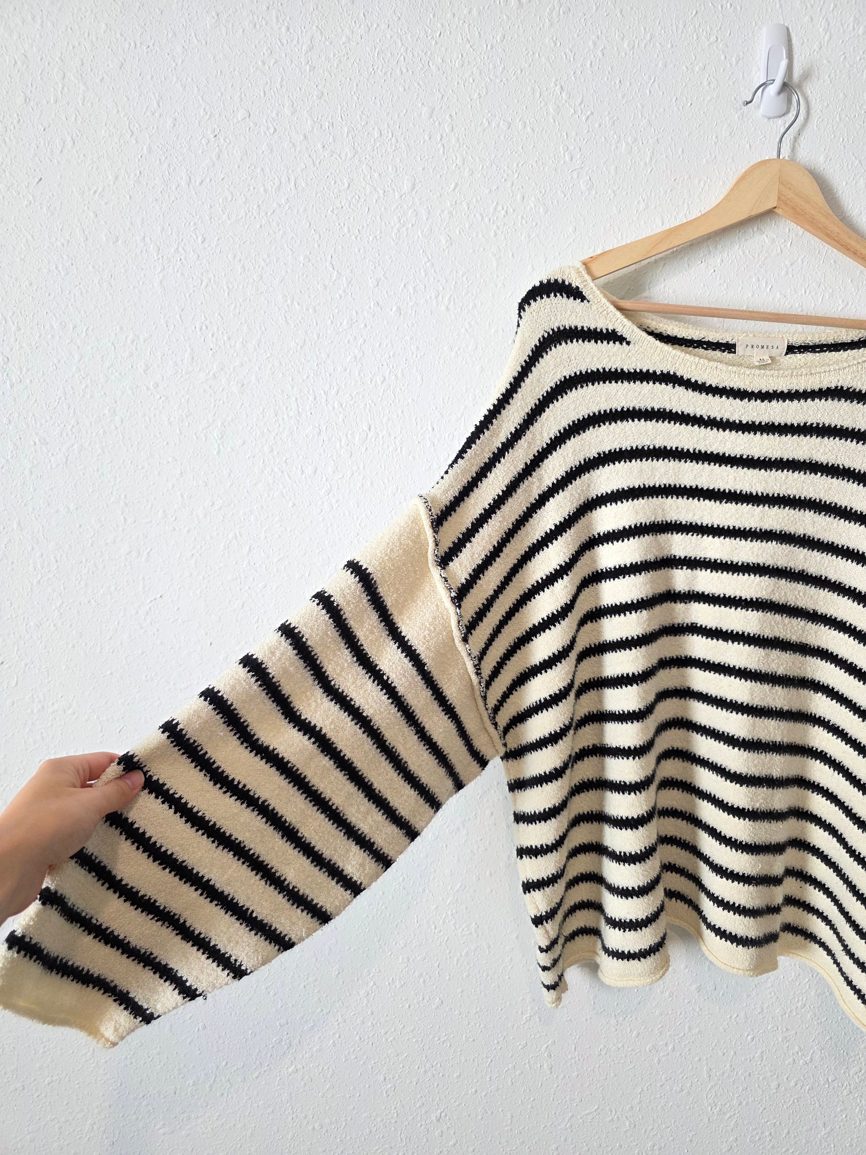 Promesa Oversized Striped Sweater (M)