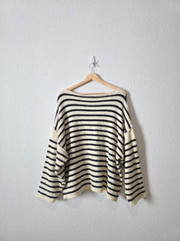 Promesa Oversized Striped Sweater (M)