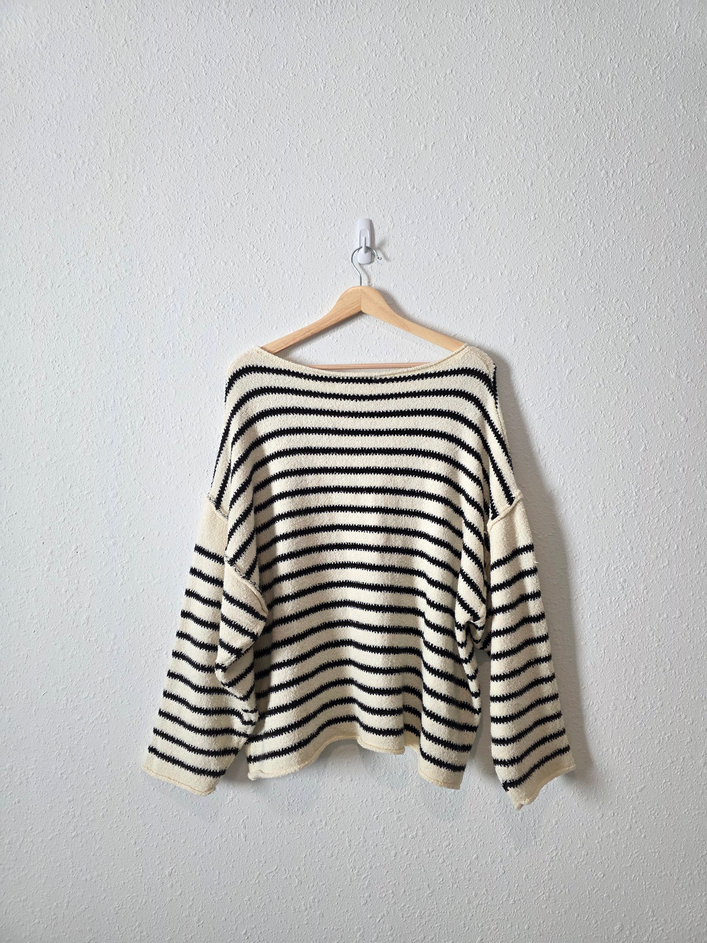Promesa Oversized Striped Sweater (M)