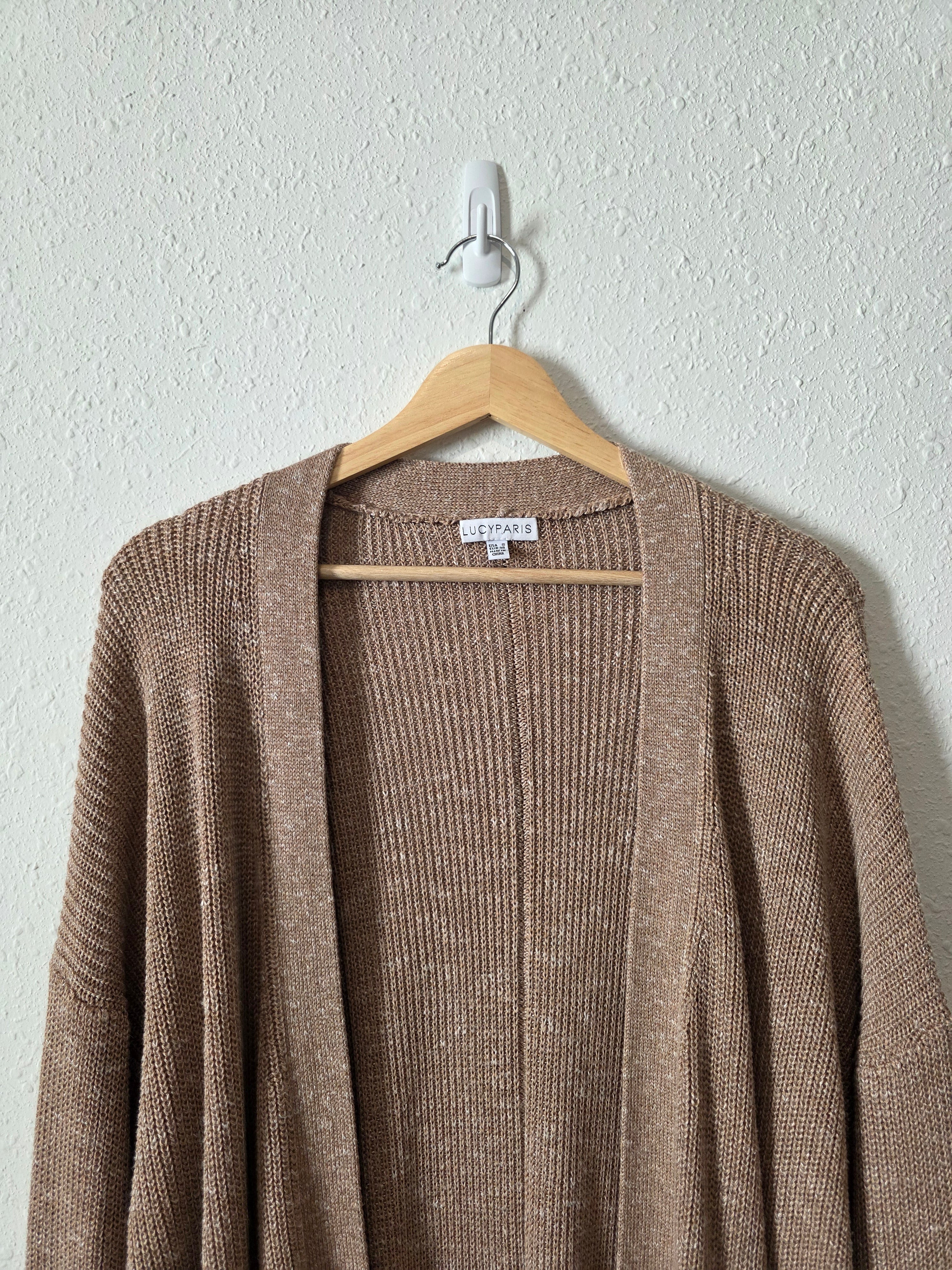 Lucy Paris Brown Long Cardigan (S)