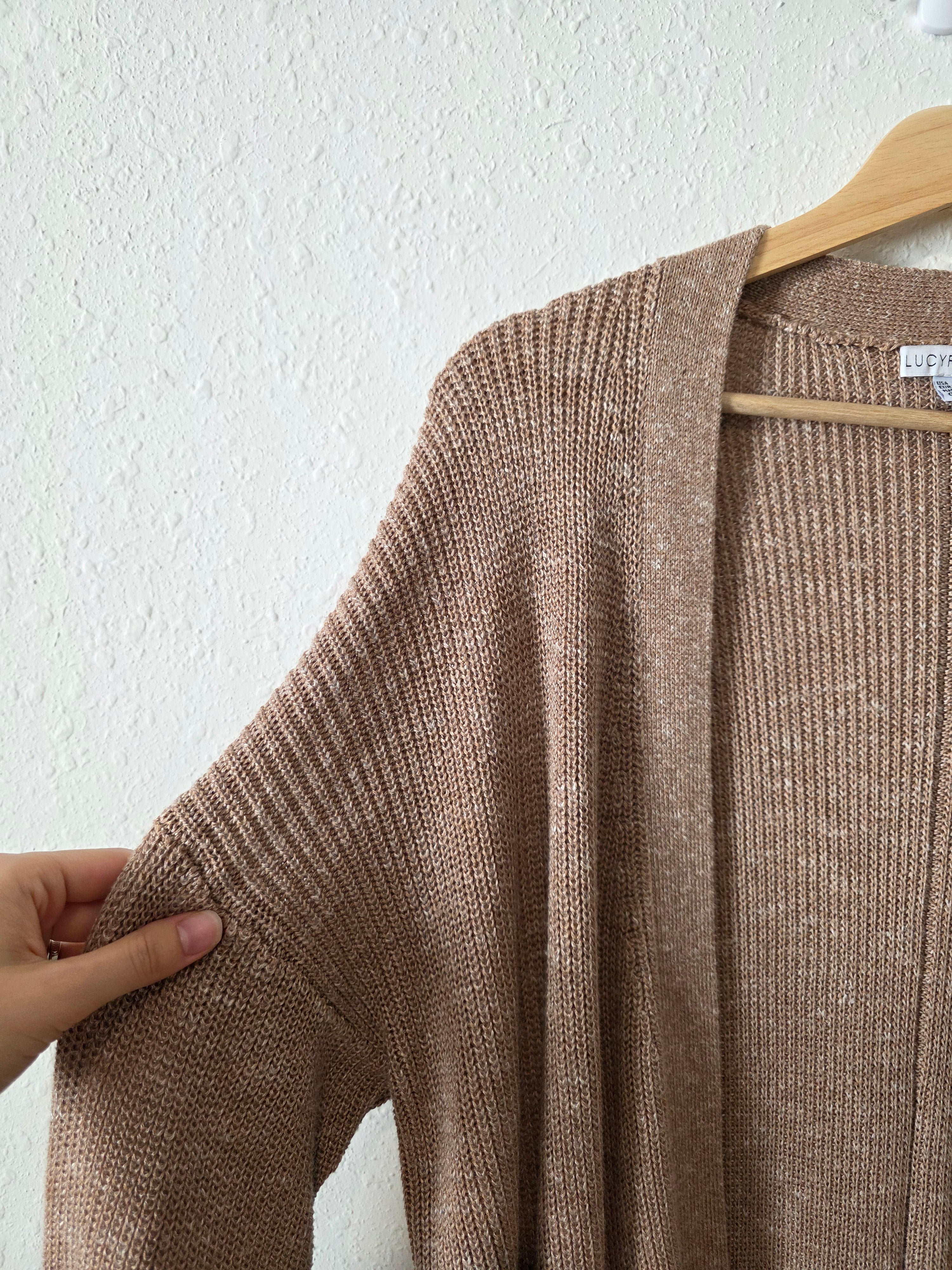 Lucy Paris Brown Long Cardigan (S)