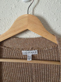 Lucy Paris Brown Long Cardigan (S)