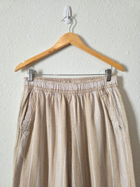 Linen Cotton Wide Leg Pants (L)