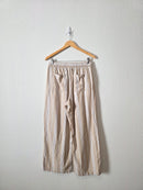 Linen Cotton Wide Leg Pants (L)