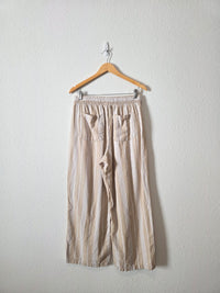 Linen Cotton Wide Leg Pants (L)