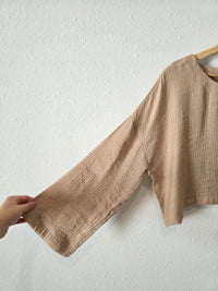 NEW Blu Pepper Neutral Cropped Top (L)