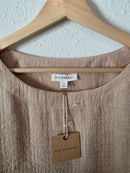 NEW Blu Pepper Neutral Cropped Top (L)