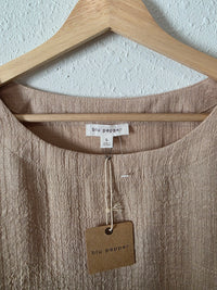 NEW Blu Pepper Neutral Cropped Top (L)