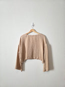 NEW Blu Pepper Neutral Cropped Top (L)